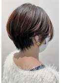 ［BayShoreNY］ショートボブ×マロンベージュ栗色