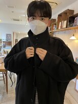 ヘアーアイストゥーレ(HAIR ICI TRE)&nbsp;メンズカット マッシュ センターパート 担当渡辺聖