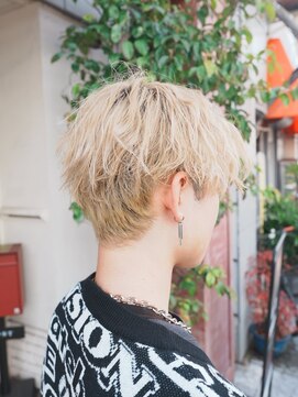 ボアップ 松山店(boappu) #ハイトーンカラー#メンズカラー#ホワイトベージュ