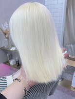 ロンド レア 天神大名店(Lond Le’a)&nbsp;ダブルカラーミルクティーベージュカラーケアブリーチ韓国ボブ