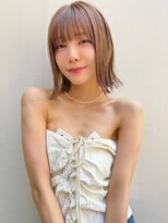 LIBERTE 外ハネ×ミルクティーベージュ