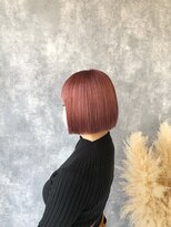 ヘアアンドメイク ムーア(Muuua) ピンクベージュ＋ミニボブ