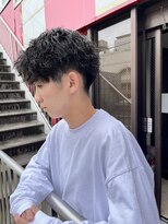 アイズ 海老名(AIZU)&nbsp;アップバングショート ツイストスパイラルパーマ センターパート