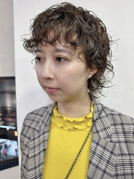 リコバイアフロート(riko by afloat) パーマ/パーマウルフ/ウルフパーマ/ベージュカラー