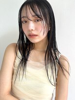 黒髪/顔まわりレイヤー/似合わせカット/簡単スタイリング