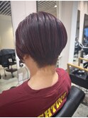 高め刈上げショート
