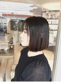 ストレート内巻きボブ艶髪