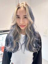 ロング顔周りレイヤー韓国ヘアおくれ毛美髪_ba546811