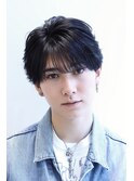 ニュアンスシースルーフェザーセンターパートマッシュ
