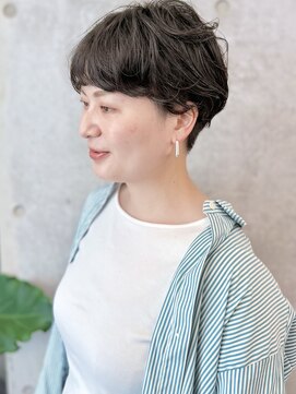 ラウンジ モリオ イケブクロ(Lounge MORIO Ikebukuro) 池袋ショートゆるふわパーマショートパーマ黒髪パーマ立体感