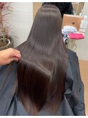 渋谷縮毛矯正×髪質改善ヘアで絹髪！秋カラーと合わせて相性◎