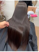 ヌエン 渋谷(NU/EN)&nbsp;渋谷縮毛矯正×髪質改善ヘアで絹髪！秋カラーと合わせて相性◎