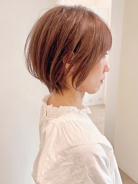 セイドット リー(Say. Ree) say.ショートボブひし形ショートハイライトヘーゼルグレージュ