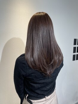 《カラー＜白髪染め可＞+髪質改善TR+マイクロバブル\8340》ダメージレスで艶感のある綺麗な髪を実現＊