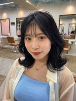 ジル フラン 吉田店(JILL franc)&nbsp;レイヤーカット12/5シースルーバング黒髪