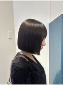 切りっぱなしボブ