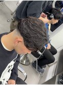 メンズ/刈り上げセンターパート/リバースセンターパート