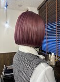 hairLux浜松天王・三ヶ日・大人艶髪ピンクカラー