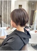 【保存数No.1】青森八戸丸みショートグレージュ20代30代40代