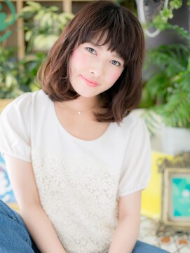 カバーヘア イヴ 戸頭店(COVER HAIR EVE) *+EVE戸頭+*… 上品＆カジュアル☆斜めバングミディｃ