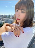 【津賀雅也】透明感のあるゆるふわボブ