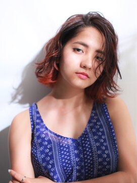 フェリチタ フィロ 大泉学園(FELICITA filo) オレンジハイライトボブ