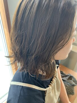 リミックスヘア(REMIX HAIR) オリーブグレージュ×ボブ