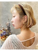 アッシュ 下北沢店(Ash)&nbsp;ふわふわボブのカチューシャアレンジ