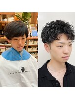 ヨシザワインク ハコザキ 水天宮前 日本橋人形町(YOSHIZAWA Inc.HAKOZAKI)&nbsp;ビフォーアフター/パーマ/メンズ/ショート/夏パーマ