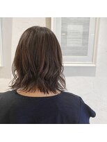 アロマ ヘアー ルーム 新宿3号店(AROMA hair room) ミルクチョコレートナチュラル外ハネボブ/新宿