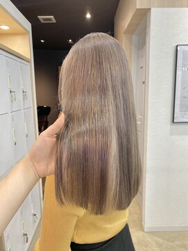 アジールヘア 赤羽駅南口店(agir hair) くすみミルクティーベージュイルミナカラーグレージュ