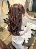 【ハーフツイン】天神/天神駅/ヘアセット/早朝