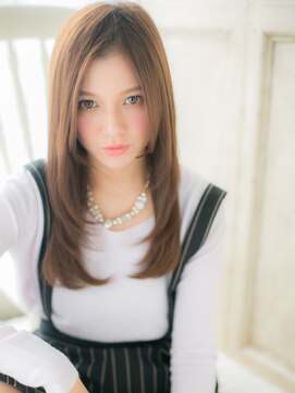 モッズ ヘア 福岡姪浜店(mod's hair) mod's姪浜/ピンクベージュエアーストレートレイヤーロングh