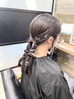 ビューティーサロン ガーデン(beauty salon garden)&nbsp;ピタッとツイン編みおろしアレンジ ☆ 担当 蒼 ☆