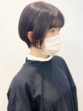 モリオフロムロンドン 松戸店(Morio from London) 【松戸 石山】丸みショートボブ前下がりショート透明感