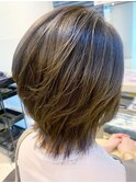 20代30代40代艶感シークレットハイライトオリーブアッシュ