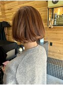 ゆるふわボブ／ケラチンケアカラー／艶ボブ