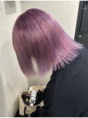 7730ラベンダーパープルハイトーンダブルカラーレイヤーカット
