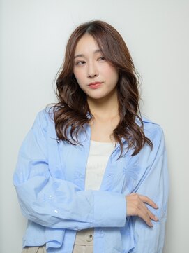 ヒョンミョン ライズバイレボ 取手店(hyon myon/RISE by REVO) レイヤーカット/デザインカラー/オリーブベージュ[取手/取手駅]