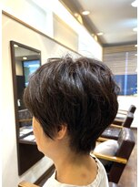 ヘアー グリーン(hair green) ショートレイヤー/耳かけショートボブ/40代50代60代