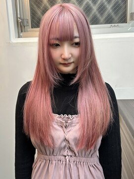 ヴェルデ(Verde) ホワイトピンク ピンク ダブルカラー ブリーチ