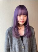 ラベンダーカラー×フェイスレイヤー