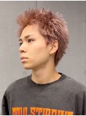 スパイキーショートザクザクショートアップバングツーブロック