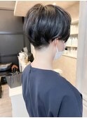 福山市　パーマ人気キャアリー刈り上げショート、ベリーショート