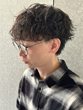 ニアウ 太田店(Niau) メンズウルフツイストスパイラルパーマ波巻きスパイラル