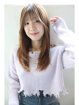 フィガロ ミーナ 東生駒店(FIGARO MINA) 2024レイヤーストレート【小顔/ワンレン/ボブルフ】