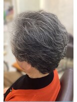 リベーヌプラス 絶壁解消/ひし形/くびれ/斜めバング/60代50代40代/ミセスヘア13C