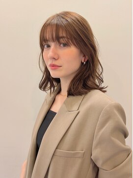 ビュートリアム ギンザ(BEAUTRIUM) ぷつっと重めもかわいいミディアムヘア*顔周りレイヤー*