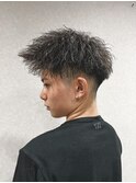 ツーブロック短髪モテるスーツ束感メッシュジェットモヒカン