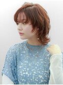 チェリーブラウン/ミニウルフ/デジタルパーマ【綱島】